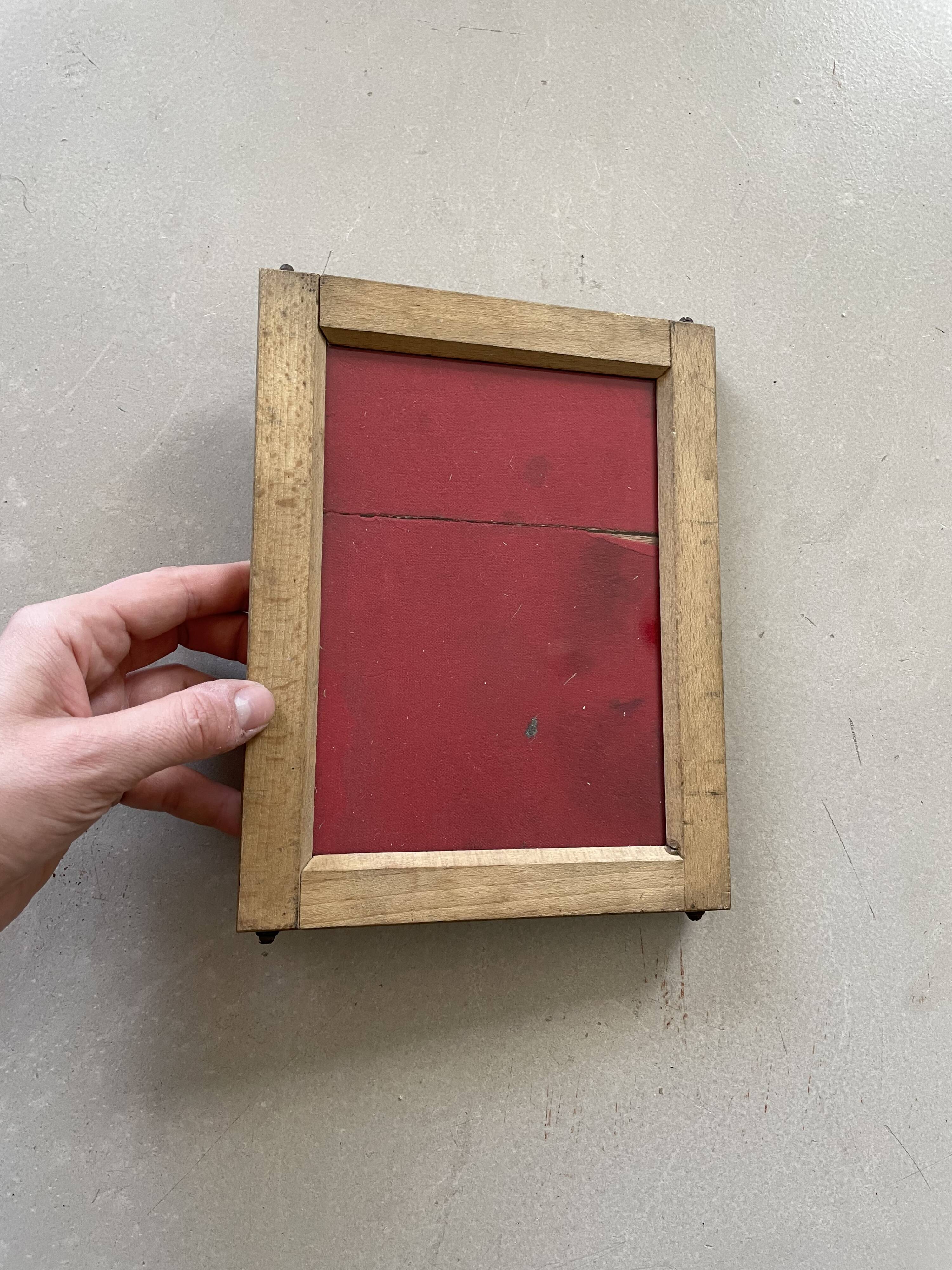 Old photo press frame