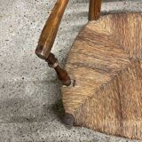 Provencal armchair, straw seat