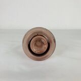 Vase soliflore verre bullé violet, Biot