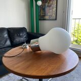 Bulb pendant light. Giant bulb by Ingo Maurer.