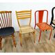 Lot de 6 chaises vintage depareillées