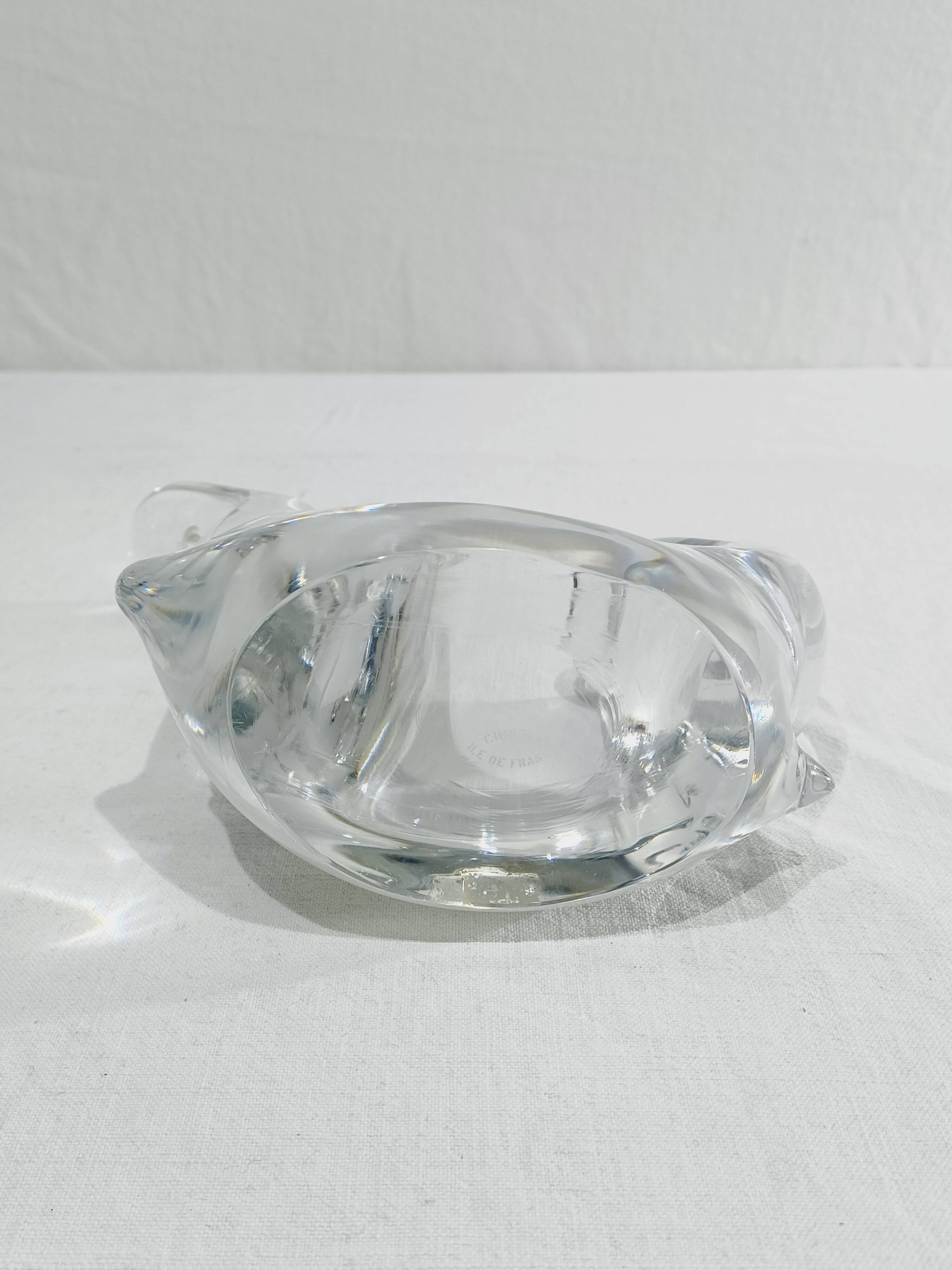 Pair of crystal candlesticks