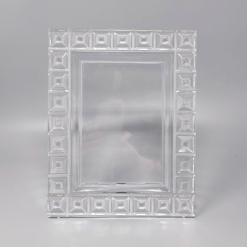 1960s crystal photo frame by rosenthal, made in germany