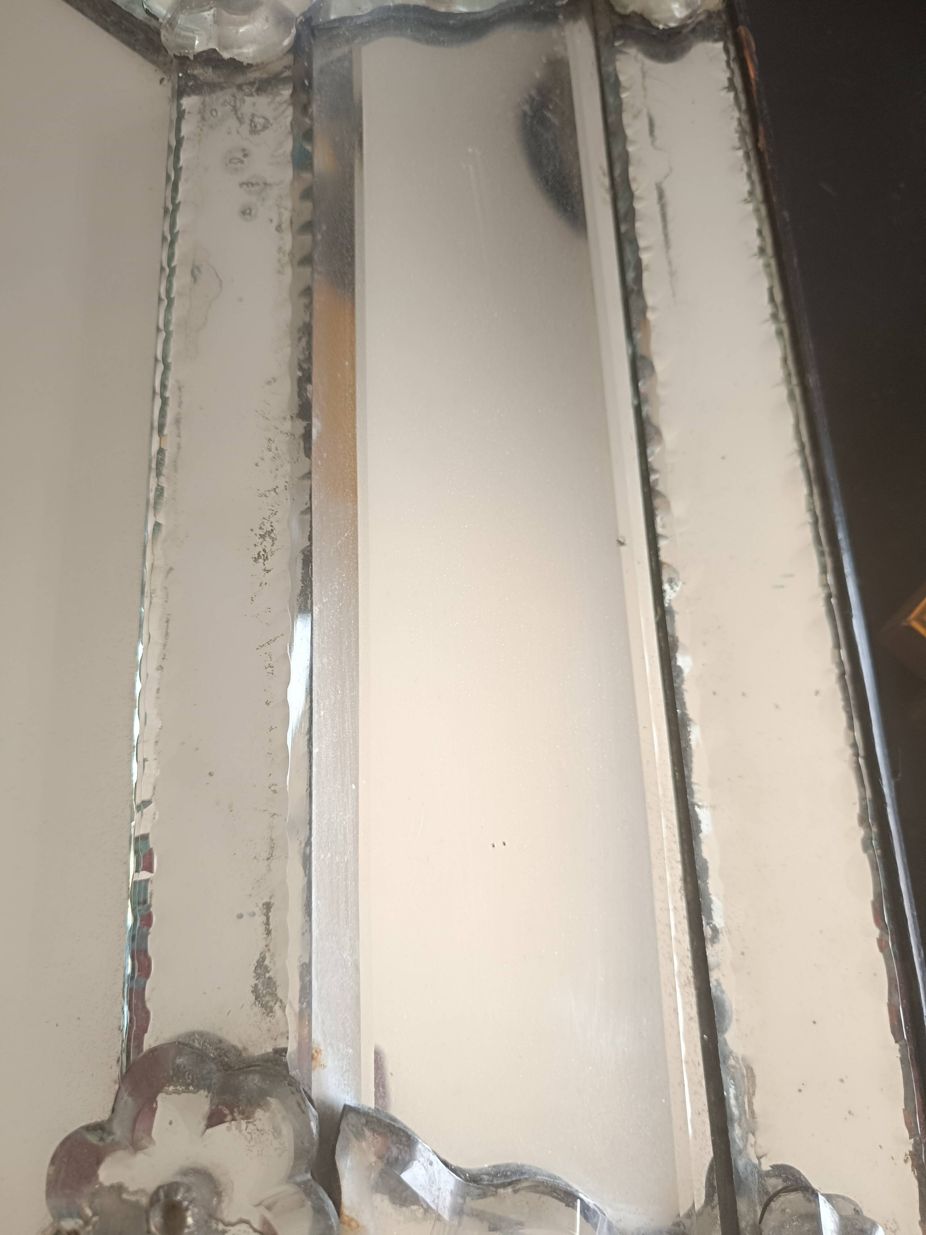 Large octagonal Venetian Murano mirror. Early 19th century