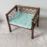 Vintage rattan children's armchair