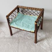 Fauteuil enfant vintage en rotin