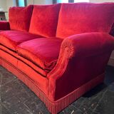1970s velvet sofa