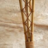 Vintage bamboo and rattan dining table 1960s