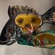 Lamp night light fish ceramic 1960
