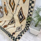 Handmade wool berber rug 250 x 150 cm