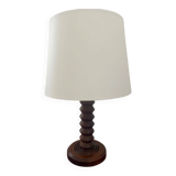 Modernist turned wooden lamp