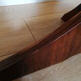 Marble and teak coffee table 60s