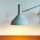 Mid-century minimalist Swiss table lamp with a clamp by Rosemarie and Rico Baltensweiler for Baltensweiler, 1950s.