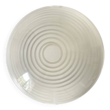 Round curved spiral ceiling light space age