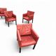 Ensemble de 5 chaises Gerard van den Berg 'Fellini' pour Label, années 1990