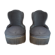 Paire de fauteuils crapaud