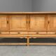 Solid oak sideboard by Henny Kjaernulf, 1960s