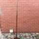 Scandinavian floor lamp in teak and brass, 1960