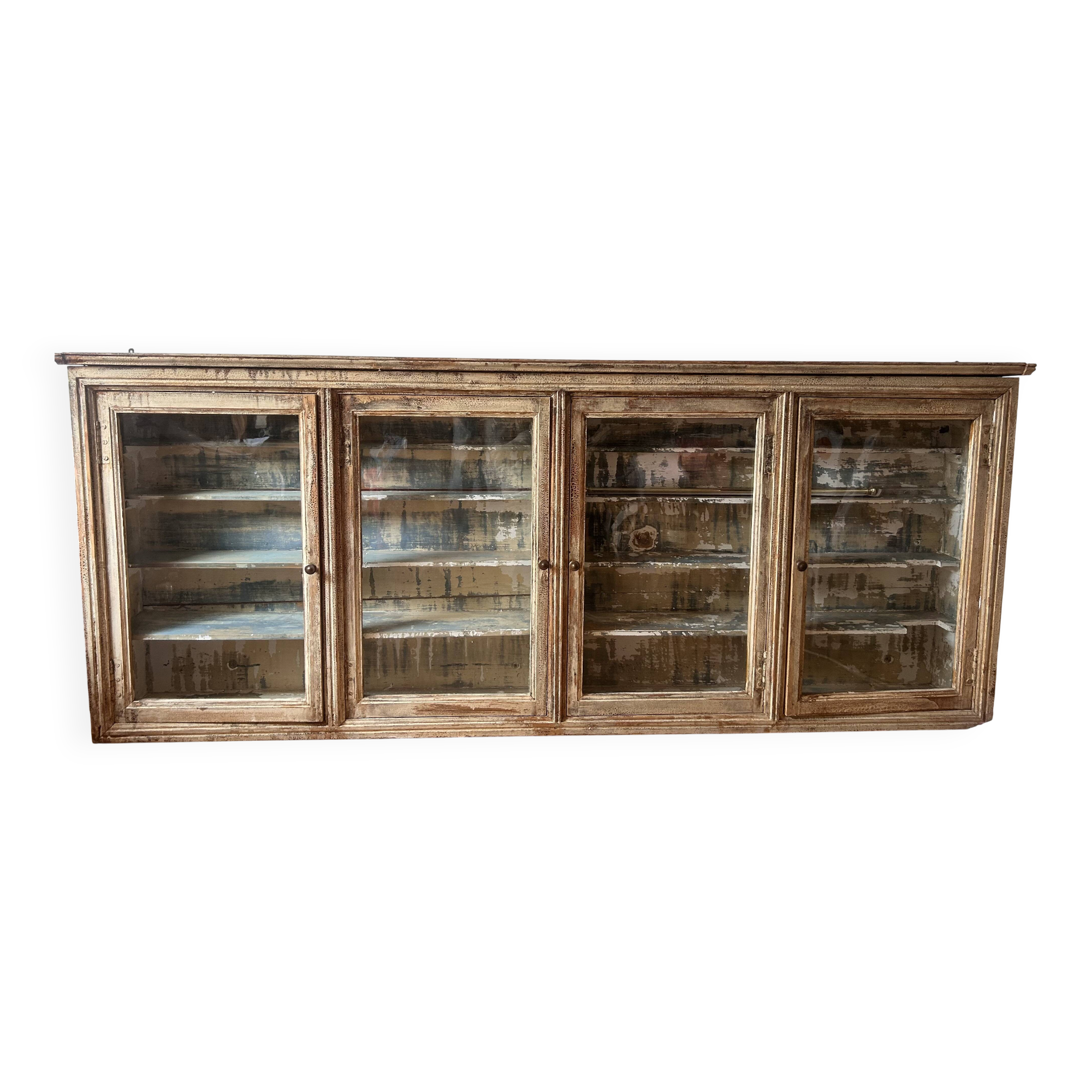 Old wooden shop display case to hang from the early 20th century.