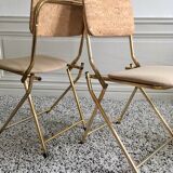 Vintage restored folding chairs