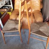 Pair of Italian chairs. The 50's.