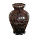 Small Holy Grail vase in purple crystal and silver inlays