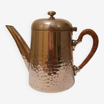 Hammered metal coffee maker