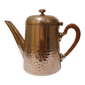 Hammered metal coffee maker