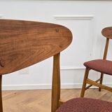 4 Chaises vintage en teck