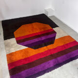 XXL DESSO carpet vintage pop art color from the 70s Scandinavian design Holland