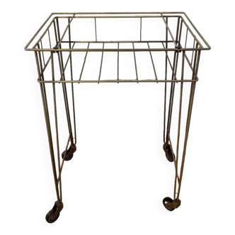 Metal serving trolley