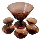 Vintage blown glass Biot service