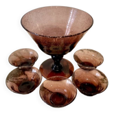Vintage blown glass Biot service