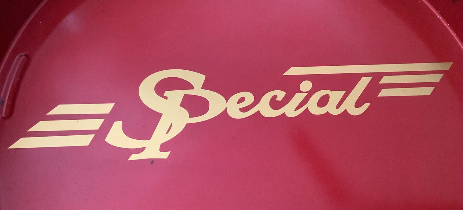 Advertising metal tray