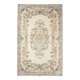Tapis turc beige classique et bordé vintage 6x10, 193x306 cm SK 5705