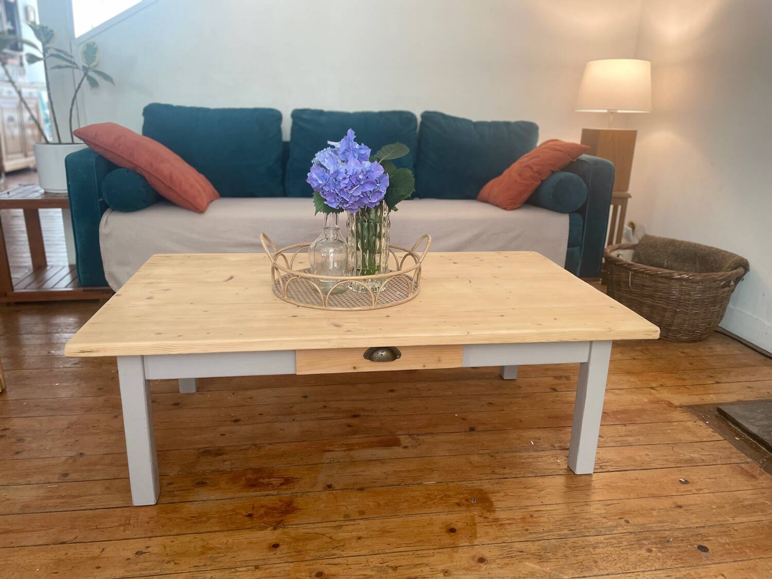 Wooden coffee table