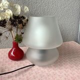 Glass mushroom lamp