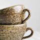 Set of 3 rustic handmade ceramic mugs