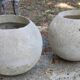 Paire jardinières boule sphère vintage