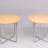 Pair round center  tables attributed to Gispen 1960s Holland