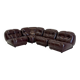 Dark brown Nuvolone modular lounge sofa by Rino Maturi for Mimo Padova