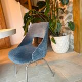 Blue velvet conference chairs