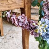 Solid oak farmhouse table 80x185