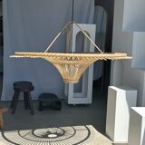 Suspension rattan saucer iron frame D:120 H:60