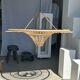 Suspension rattan saucer iron frame D:120 H:60