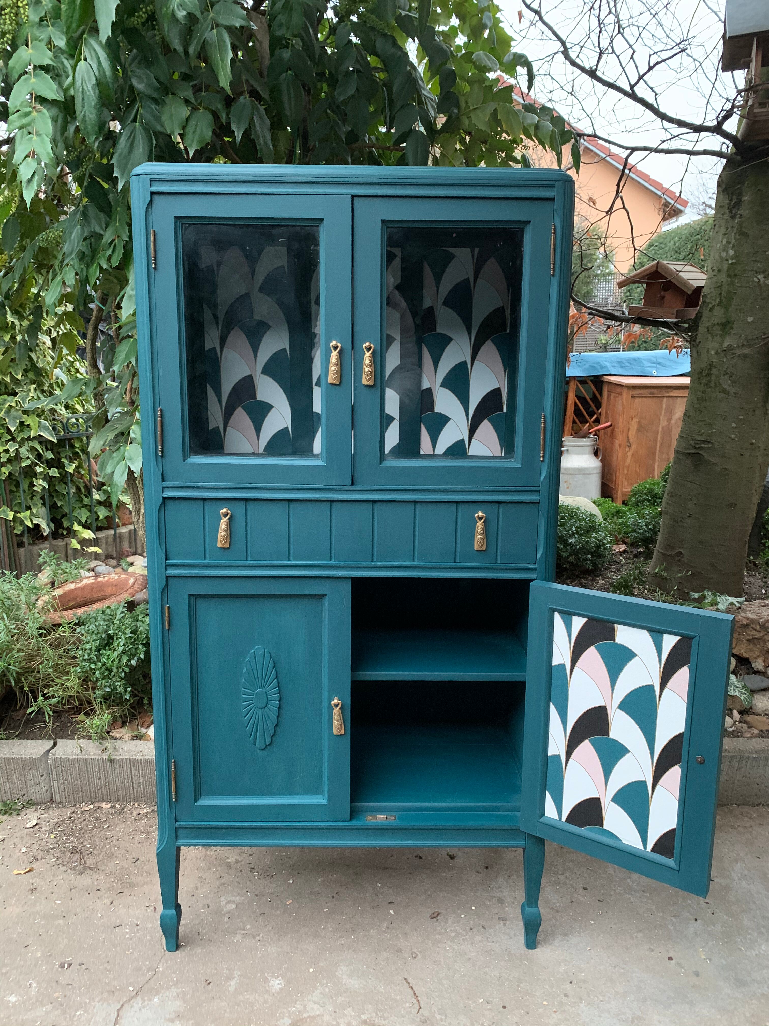 Art deco glass buffet