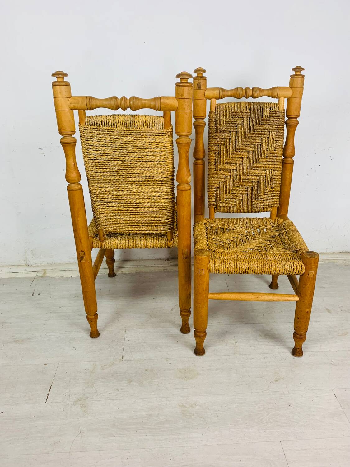 Wood and rope chair
