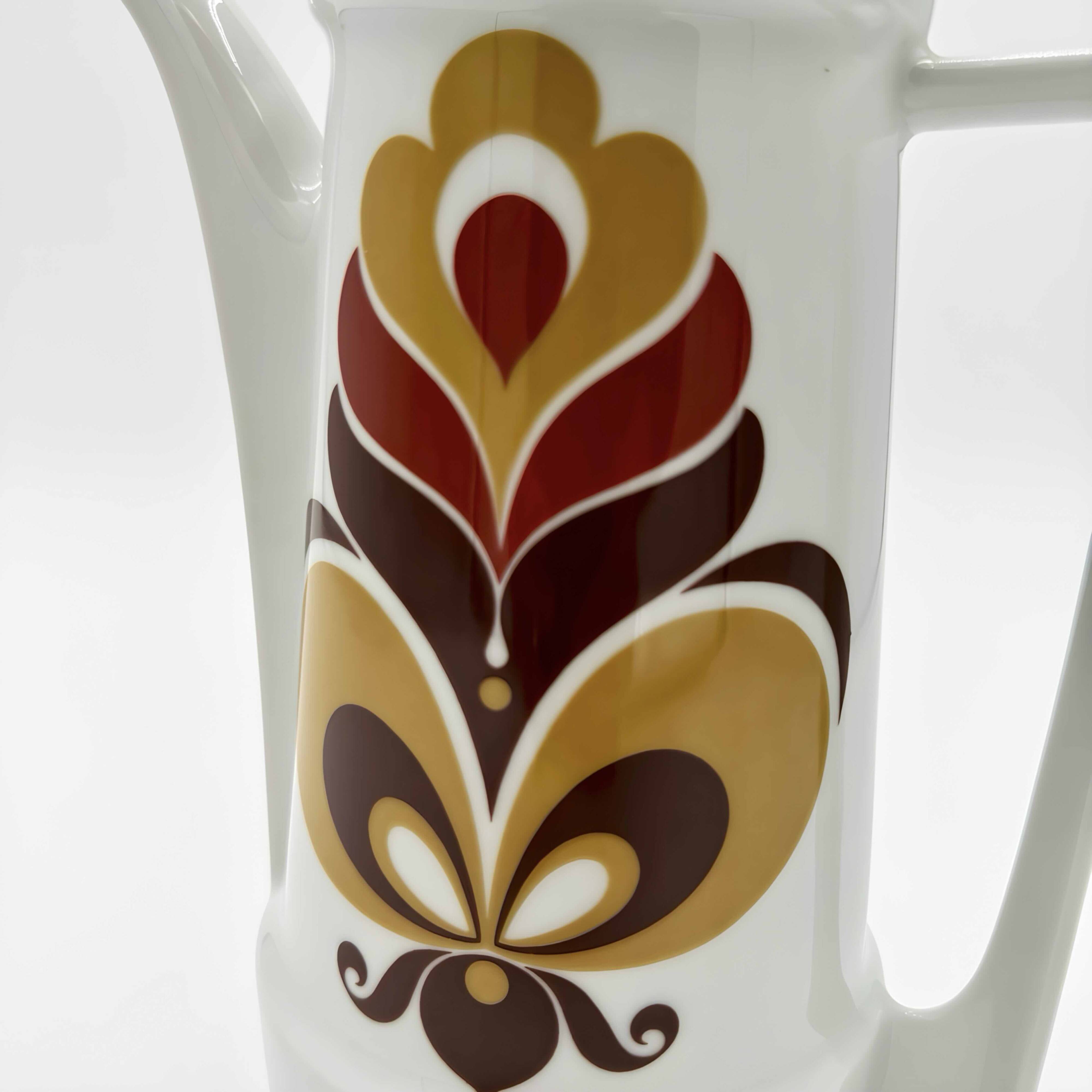 Schirnding fine porcelain pop coffee service, 1970s