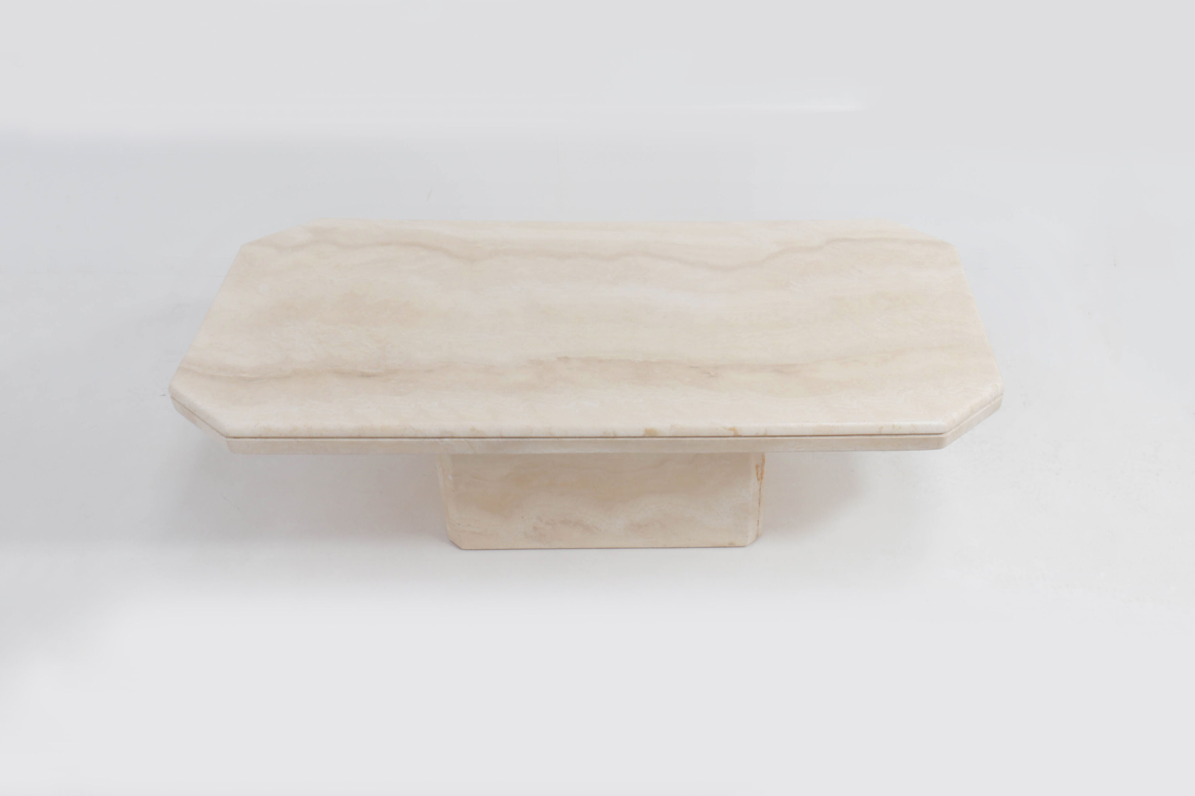 Vintage italian travertine coffee table