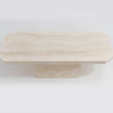 Vintage italian travertine coffee table